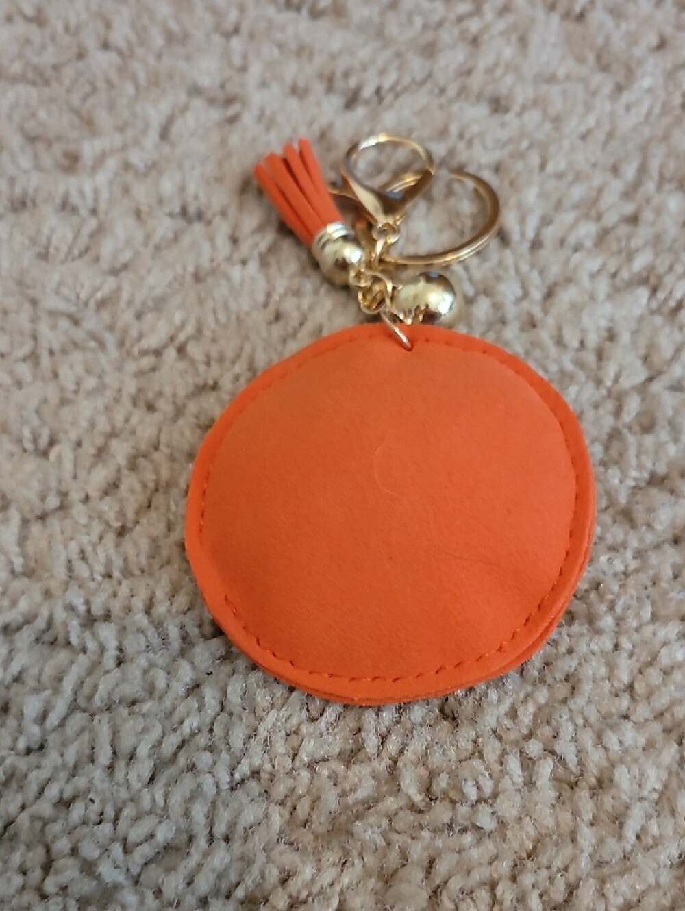Emoji Keychain/Bag Charm with Rhinestones And A Tassel NWOT - Picture 2 of 2